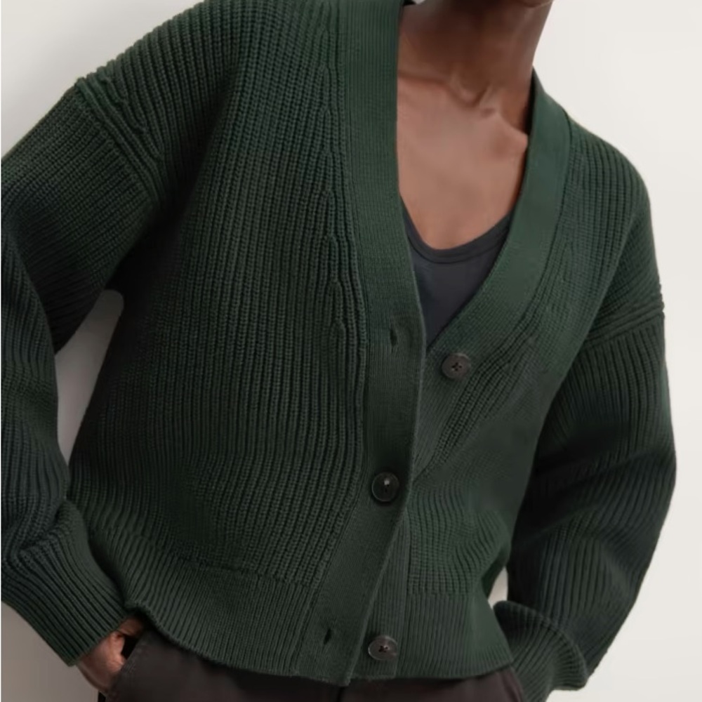 Like New Everlane Boxy Cardigan in Everyday Cotton S!